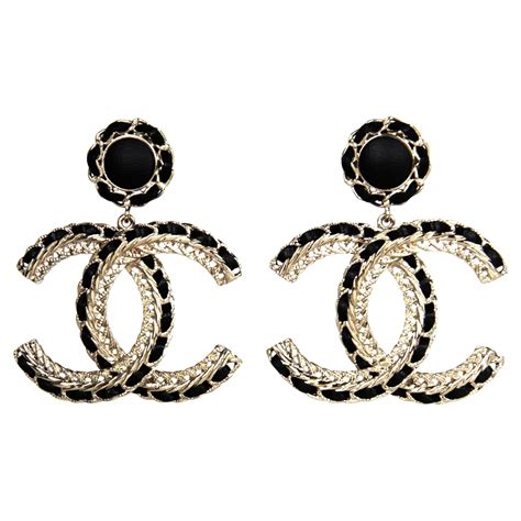 chanel earrings cc hanging|chanel earrings price list.